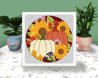 シャドウボックス作品(秋) シャドウボックス作品(秋) シャドーボックスshadow box -art