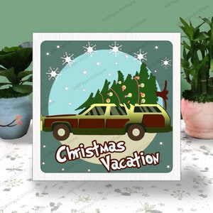 Boîte 3D vacances de Noël, boîte à lumière de Noël Svg, boîte d'ombre de Noël, vacances de Noël, décoration de Noël, joyeux Noël