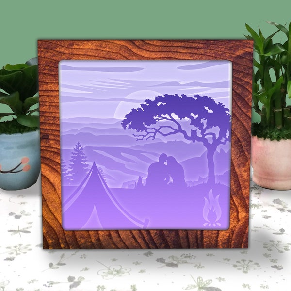 Couple Camping Valentine Paper Cut Light Box SVG, Valentine Shadow Box SVG Cricut File, Cutting Cricut, Shadow Paper Cut, DIY Couple Camping Valentine Paper Cut Light Box SVG, Valentine Shadow Box SVG Cricut File, Cutting Cricut, Shadow Paper Cut, DIY