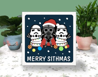 Merry Sithmas 3D box, Merry Sithmas Shadow Box svg, Layered Svg Light Box Svg, Files For Cricut, Christmas SVG, Merry Sithmas Gift svg