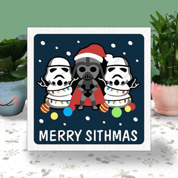 Merry Sithmas 3D box, Merry Sithmas Shadow Box svg, Layered Svg Light Box Svg, Files For Cricut, Christmas SVG, Merry Sithmas Gift svg Merry Sithmas 3D box, Merry Sithmas Shadow Box svg, Layered Svg Light Box Svg, Files For Cricut, Christmas SVG, Merry Sithmas Gift svg