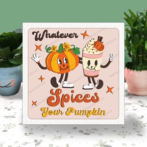 Qualunque sia la spezia della tua zucca 3D Box Paper Cut, Hello Autumn Light Box Svg, Christmas Shadow Box, Svg per Cricut File, Autumn Cardstock Svg