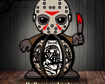 Horror Character Lantern SVG for Cricut, Horror Shadow Box, Horror Character svg,Lantern Halloween,Horror Character Lantern, Halloween Decor