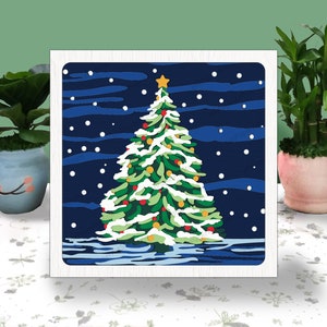 Sapin de Noël 3D boîte papier découpé, Svg de boîte lumineuse de sapin de Noël, Svg de boîte d'ombre de sapin de Noël, pour fichier Cricut, pin SVG, boîte 3D de pin