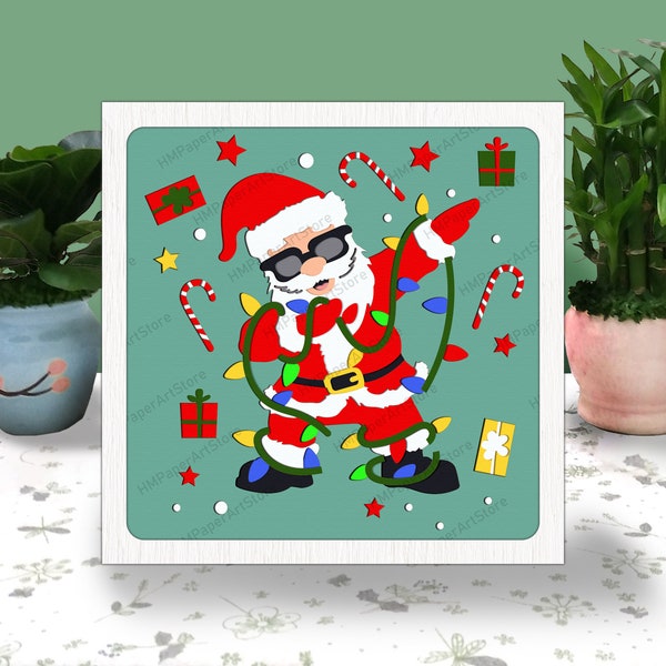 Santa Claus Christmas 3D Box Paper Cut, Christmas Light Box Svg, Merry Christmas Shadow Box, Svg For Cricut File, Santa Claus Christmas svg Santa Claus Christmas 3D Box Paper Cut, Christmas Light Box Svg, Merry Christmas Shadow Box, Svg For Cricut File, Santa Claus Christmas svg