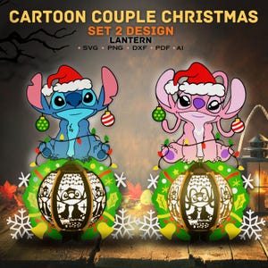 Bundle Christmas Cartoon Lantern SVG Cricut File,Cartoon Shadow Box,Cartoon Light box,Cartoon Lantern svg,Christmas Lantern,Lantern Decor