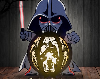 Movie Lantern Digital File, Movie Lampcandle, Movie Light box SVG,Movie Lantern svg,Star wars Lantern svg,Movie Shadow Box,Lantern paper cut