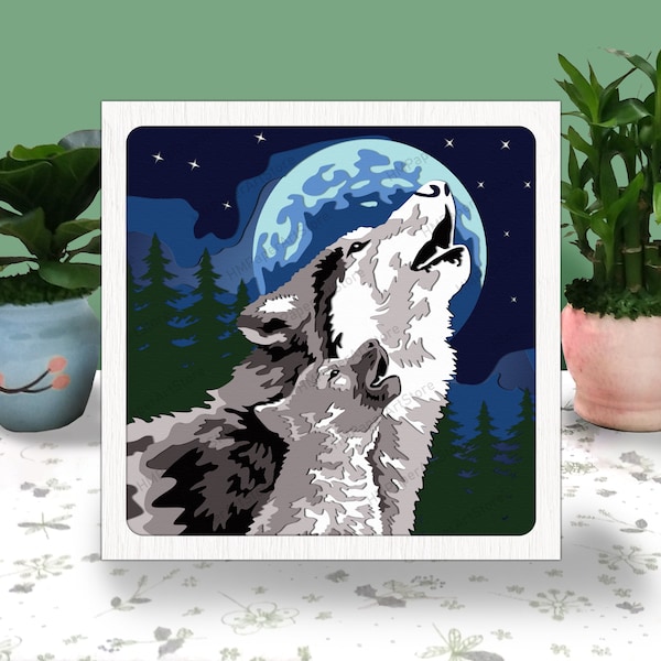 Wolf 3D Box, Wolf Svg, Wolf Shadow Box Svg, Cricut File, Cutting Cricut, Wolf Light Box, Animal 3D Box, 3D Box, Wolf Svg, Paper Cut Template Wolf 3D Box, Wolf Svg, Wolf Shadow Box Svg, Cricut File, Cutting Cricut, Wolf Light Box, Animal 3D Box, 3D Box, Wolf Svg, Paper Cut Template