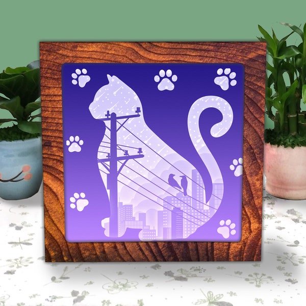 Cat Paper Cut Light Box SVG, Cat Shadow Box SVG Cricut File, Cat Cutting Cricut, Cat Shadow Paper Cut, DIY Cat Paper Cut Light Box SVG, Cat Shadow Box SVG Cricut File, Cat Cutting Cricut, Cat Shadow Paper Cut, DIY