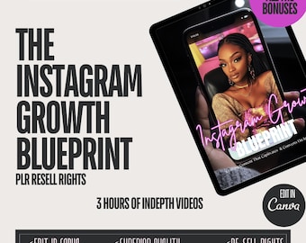 Instagram-groeiblauwdruk: cursus van 3 uur en e-book (MRR)