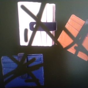Mini leather wallet, wallet card leather, gift for her, italian leather