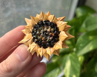 Aimants pour réfrigérateur tournesol - plusieurs styles - mini 5 cm - cadeaux pour elle - baby shower pour la Saint-Valentin des mères - décoration d&#39;intérieur