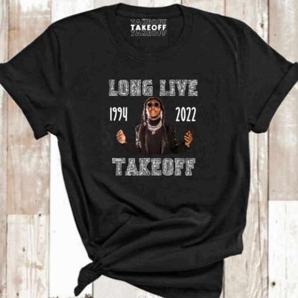 RIP Takeoff Shirt | Takeoff T-Shirt Tee Shirt | Migos Shirt | The Last Rocket Album Shirt | Adult & Youth