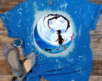 Coraline Shirt | Coraline Movie Shirt | Solid and Bleached Styles - Adult, Youth & Toddler Sizes