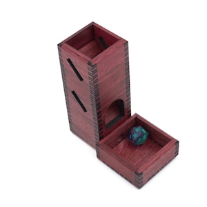 Purpleheart Keep | Dice Tower | Dice Tray | Dice Storage