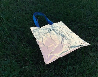 reflective tote bag