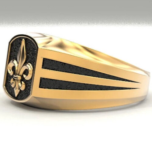 Mens Silver Fleur shops De Lis Ring , Symbol Floral Signet Ring ,Men Ring ,Vintage Ring ,Unique Mens Ring - Heraldic Ring For Man - Gifts For Men