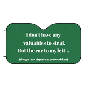 Car To My Left Sun Shade