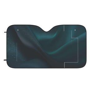 Blue Wave Car Sun Shade