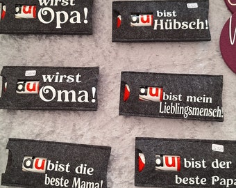 Cas Duplo| Accessoires| Cadeau|Souvenir| feutre| BRICOLAGE| Fait à la main| Fête des Mères| Fête des Pères| anniversaire| Personne préférée