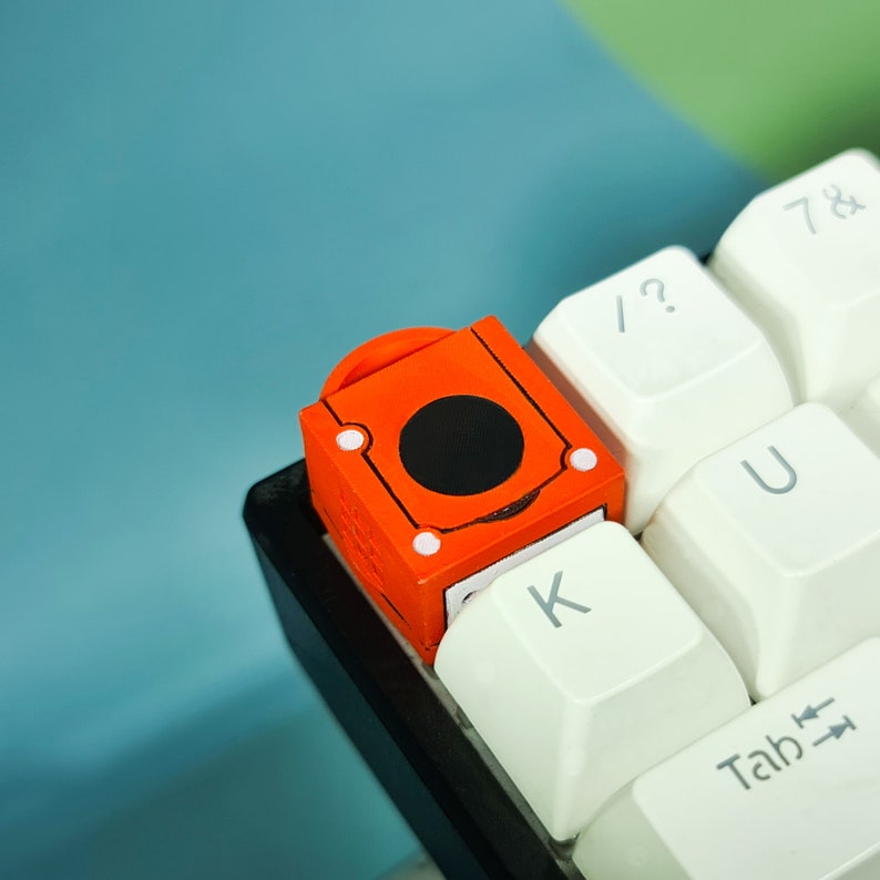 Red Gamecube Keycap Artisan Keycaps for Mechanical Etsy