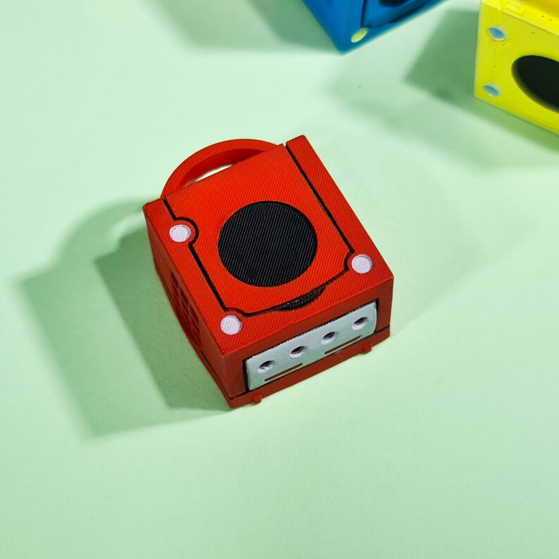 Red Gamecube Keycap Artisan Keycaps for Mechanical Etsy
