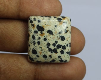 Natural Dalmation Jasper Cabochon: Pendant Stone, 34Cts