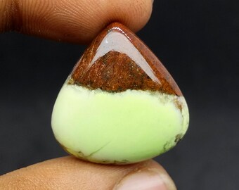 Natural Boulder Chrysoprase A+ Quality 100% Natural Chrysoprase Cabochon Loose Gemstone For Making Jewelry Carat -29