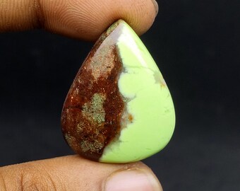 Natural Boulder Chrysoprase A+ Quality 100% Natural Chrysoprase Cabochon Loose Gemstone For Making Jewelry Carat -32