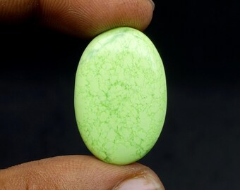 Natural Chrysoprase Cabochon, AAA Quality Lemon Chrysoprase For Making Jewelry Carat -19