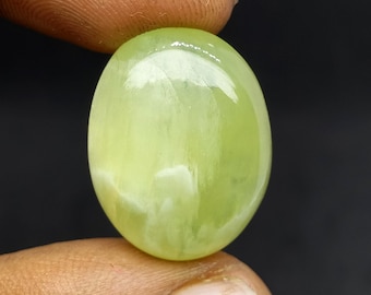 Prehnite Gemstone Cabochon Loose Stone Top Quality Green Stone Jewelry For Making Handmade Gemstone Prehnite Loose Gemstone Stone Carat -28