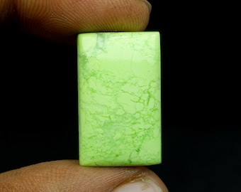 Natural Chrysoprase Cabochon, AAA Quality Lemon Chrysoprase For Making Jewelry Carat -21