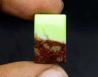 Natural Boulder Chrysoprase A+ Quality 100% Natural Chrysoprase Cabochon Loose Gemstone For Making Jewelry Carat -7