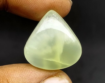 Prehnite Gemstone Cabochon Loose Stone Top Quality Green Stone Jewelry For Making Handmade Gemstone Prehnite Loose Gemstone Stone Carat - 26