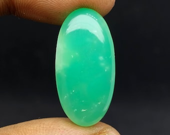 Chrysoprase Gemstone Cabochon Loose Stone Top Quality Green Stone Jewelry For Making Handmade Gemstone Chrysoprase Carat -16
