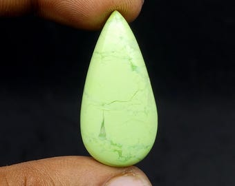 Natural Chrysoprase Cabochon, AAA Quality Lemon Chrysoprase For Making Jewelry Carat -25