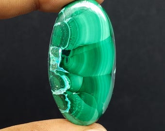 Amazing Quality Malachite Cabochon, Natural Gemstone, Jewelry Making 68 Carat.