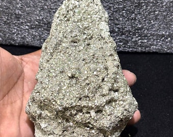 Natural Pyrite Cluster 6.5″ 8500 ct Mineral Specimen – Golden Fool’s Gold Display.