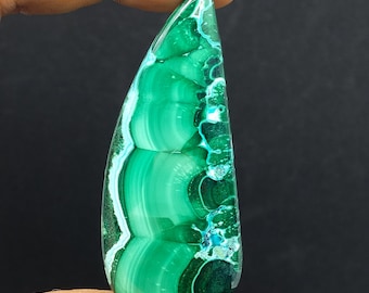 Green Malachite Cabochon, Natural Gemstone, Jewelry Making 77 Carat.