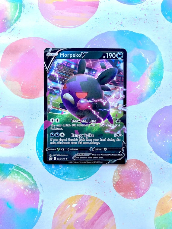 Buy Morpeko V Ultra Rare Pokemon Card Brilliant Stars | Real Authentic  Online in India - Etsy