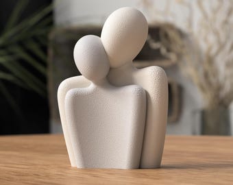 Minimalist Couple Sculpture – Modern Decorative Figurine | Symbol of Love & Connection | Gift for Couples, Weddings, Anniversaries