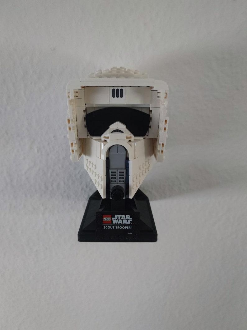 Soporte de pared para casco de LEGO Star Wars | Soporte de exhibición invisible | Soporte de pared estable para Darth Vader, Mandalorian y Stormtrooper imagen 6