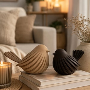 Minimalist Bird Duo | Modern Bird Figurines | Scandinavian Decor | Timeless Home Decor | Gift Idea image 11