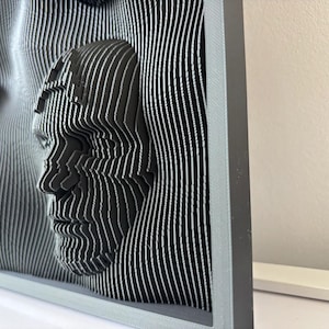 3D Wall Mural Star Wars / Marvel – Relief Layered Sculpture | Fan Art Wall Decor | Nerd Room Decor | Gift for Fans | 3D Printed Art image 8