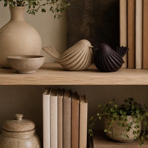 Minimalist Bird Duo | Modern Bird Figurines | Scandinavian Decor | Timeless Home Decor | Gift Idea image 5