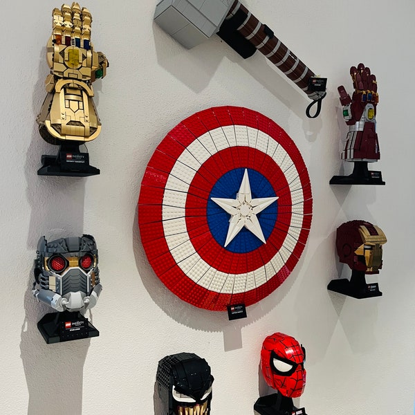 Lego Marvel Captain Americas Schild Halterung Wand Display Marvel