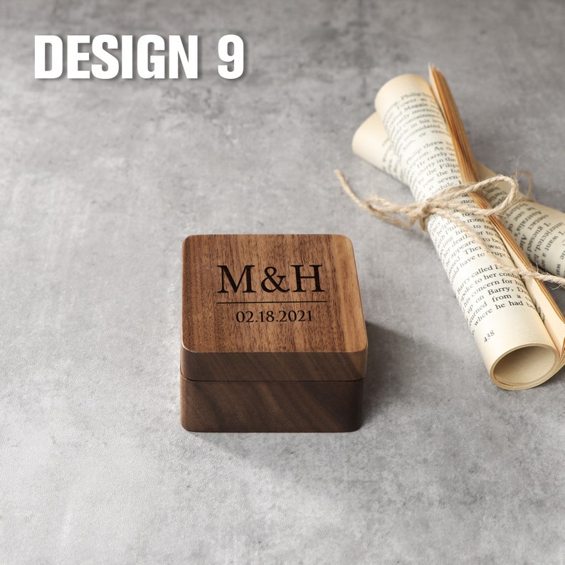 Personalized Jewelry Box Wedding Necklace Box Wood Necklace Etsy