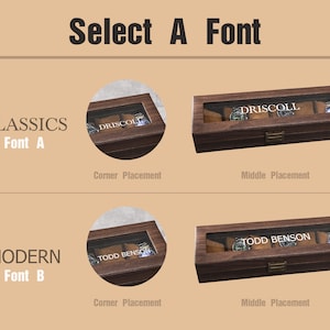 Étui de rangement de montre personnalisé à grain de bois, étui de rangement de montre personnalisé à 6 12 emplacements, étui de rangement de montre personnalisé, cadeau de Noël, cadeau du meilleur homme image 7