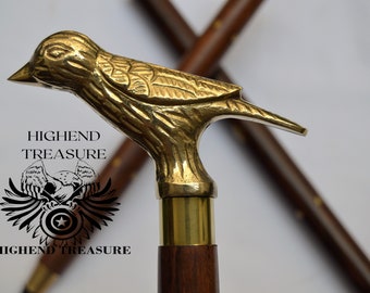 Details about   Brass Designer BIRD Handle Black Wooden Walking Stick Cane In 3 Fold 36 Inch 
