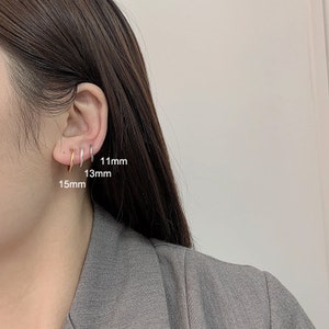 Clip On Earrings,Non Pierced Hoop Earrings,No Piercing Earrings,Cuff-Clips Earring,Large Hoop Earrings,Gift For Her image 2